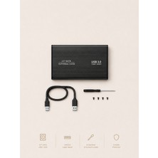 Yeni Nesil 2.5 Inç Sata HDD SSD Harici Disk Kutusu USB 3.0 Yüksek Hızlı Taşınabilir Hard Disk Çevirici Kasa Windows Mac Uyumlu Tak Çalıştır