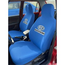 Zafaks Mavi Hyundai Otomobil Servis Kılıfı Likralı Esnek Tüm Araç Modellerine Uyumlu