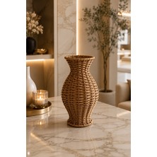 Morponi Rattan Hasır Dekoratif Vazo - Dekoratif Obje MLN-11431