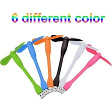 Swallowzy Mini USB Fan 6'lı Paket Taşınabilir Esnek Soğutucu Soğutma Fanı Bilgisayar Pc Dizüstü Bilgisayar Için Güç Bankası