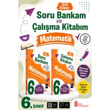 Ata Yayıncılık 6. Sınıf Ata Süper Matematik Soru Bankam + Çalışma Kitabım Seti