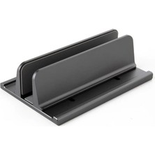 Coofbe 3 Bölmeli Metal Genişlik Ayarlamalı Masaüstü Dikey Macbook Laptop Notebook Standı Telefon Tablet Standı