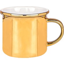 Nobyy Star Porselen Altın Enamel Kupa Bardak