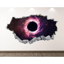 Kanvassepetinet Güneş Sistemi ve Gezegenler Full Hd Baskı 3D Modern Duvar Sticker