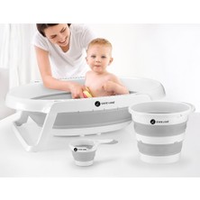 Safe Line Katlanır Bebek Küveti Seti – Küvet, Katlanır Kova ve Maşrapa