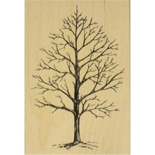 Judikins Kauçuk Damga, 10X7 Cm, Kış Ağacı Deseni