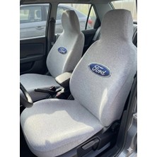 Zafaks Gri Ford Otomobil Servis Kılıfı Likralı Esnek Tüm Araç Modellerine Uyumlu