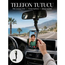 Toptan Bulurum Araç Içi Telefon Tutucu Dikiz Aynasına Takılan Sabit ve Ayarlanabilir