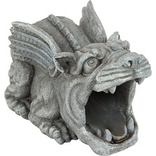 Design Toscano Roland Der Gargoyle Çatı Oluğu Bekçisi Yağmur Borusu Uzatması Heykel, Poliresin