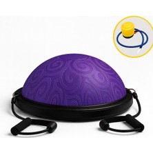Evapera Yeni Nesil Modern Uluslararası Standartlarda Denge Mobilite Pilates Bosu Ball Aleti Topu 58CM