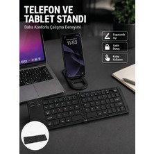 Toptan Bulurum Bluetooth Katlanabilir Klavye Usbc Şarjlı 3 Cihaz Bağlantılı Taşınabilir Klavye
