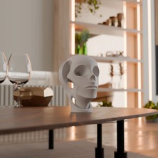 Deco Fabrıca Minimalist Insan Figürü Heykeli – Soyut Yüz Temalı Dekoratif Biblo | Ofis, Raf V