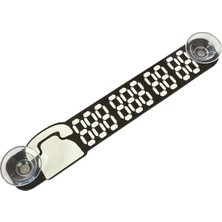 Toptan Bulurum Araç Cam Önü Telefon Numaratörü Park Tel Pleksi Siyah Beyaz