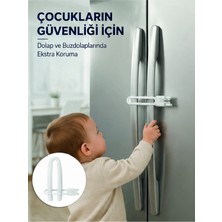 Toptan Bulurum 4 Adet Dolap Kapak Kilidi Ev Içi Güvenlik Için Pratik Koruma Seti Yeni Nesil