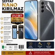Astakos Vivo Y500 Uyumlu Ön Arka Ikili Full Set Ekran Koruyucu ve Arka Kaplama Nano Darbe Emici Çizilme Önleyici Hidrojel Kırılmaz Tpu Film