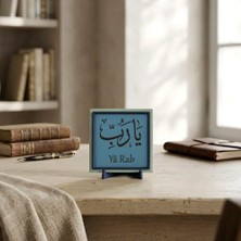 Miawiki Yâ Rab Motifli Estetik Masaüstü Süslemesi, Modern Ofis ve Ev Dekoru Için Özel Armağan 10X10 cm