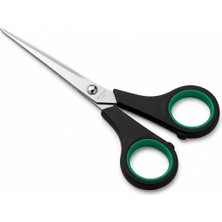 Paslanmaz Çelik Makas 16 Cm, Ergonomik Kaymaz Saplı Ev Tipi Çok Amaçlı Makas, Kumaş Makası, M
