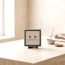 Miawiki Çağdaş Kedi Figürlü Dekoratif Obje, Minimalist Ev ve Ofis Dekorasyonu Için Zarif Parça 10X10 cm
