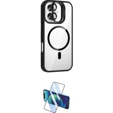 Marsilyan™- iPhone 17 Kılıf Yadigar Asil Koleksiyonu - Siyah 3D Antistatik Seramik Nano Ekran Koruyucu