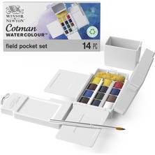 Winsor & Newton 0390639 Cotman Field Box Sulu Boya Seti, Yüksek Işık Haslığına Sahip Canlı S