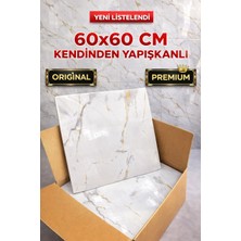 Ukab Dekor 60X60 cm 1 Adet Kendinden Yapışkanlı Gri Pvc Esnek Köpük Dekoratif Duvar Paneli Banyo Muttak Wc 6019