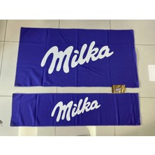Şimika Milka Mor Sırt Havlusu Seti Ön ve Arka (Dikiz Ayna Süsü Hediye)