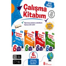 Ata Yayıncılık 6. Sınıf Ata Süper Türkçe - Matematik - Fen Bilimleri - Sosyal Bilgiler Çalışma Kitabım Seti