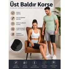 Ankaflex 2 Adet Üst Baldır Korsesi Uyluk Bandajı Dörtlü Kas Desteği Unisex Nefes Alabilir Neopren Kaymaz Diz Arkası Kas Sıkıştırma Kolluğu