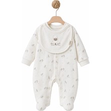 BabyCosy Organic Wear Bebek Tulum Önlük %100 Organik Pamuk , Bebek - Yenidoğan- CSY8306