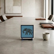 Miawiki Fil Formlu Modern Dekoratif Obje, Ev ve Ofise Doğal Bir Ruh Katan Aksesuar 10X10 cm