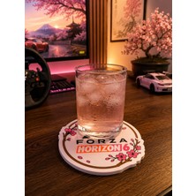 Goka 3D Craft Forza Horizon 6 Sakura Çiçeği Temalı Bardak Altlığı - Gamer Oda Aksesuarı - 11 cm