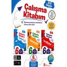 Ata Yayıncılık 6. Sınıf Ata Süper Türkçe - Matematik - Fen Bilimleri Çalışma Kitabım Seti