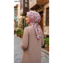 Dolce Life Desenli Sökme Boncuklu Eşarp 240-117