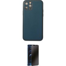 Marsilyan™- iPhone 12 Pro Max Kılıf Yadigar Klasik - Siyah 3D Antistatik Hayalet Cam Ekran Koruyucu