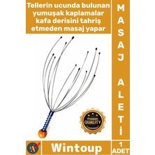 Wintoup #masaj 12 Telli Yumuşak Uçlu Rahatlatıcı Ergonomik Stres Giderici Uyarıcı Etkili Kafa Masaj Aleti
