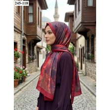 Sharell Soft Pamuk Şal (Bordo Serisi) 245-118