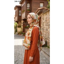 Sharell Fransız Ipeği Şal (Kızıl Kahve) 248-121