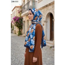 Sharell Soft Pamuk Şal (Lacivert Serisi) 246-111