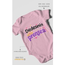 Morivo Kids Dedesinin Prensesi Kısa Kollu Bebek Body %100 Pamuk