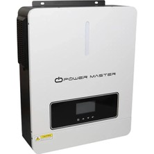 Powermaster CP-EH62 48V 125A 6200W Off-Grid Hibrit Saf Sinüs Güç Inverteri (Mppt Solar + Ac Şarj)
