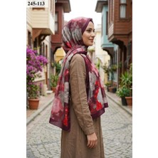 Sharell Soft Pamuk Şal (Bordo Serisi) 245-113