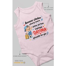 Morivo Kids Anneye ve Dayıya Özel Sıfır Kollu Bebek Zıbını %100 Pamuk