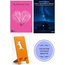 Doğan Kitap Aşk (Pembe Kapak) - Elif Şafak + Kuzey Işıklarının Şarkısı + Telefon Tutucu