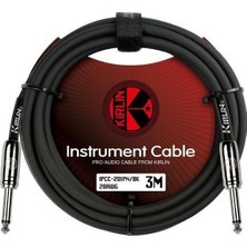 Kirlin IPCC-201PN-3M-BK Enstrüman Gitar Kablosu 3 Metre Siyah (Yeni Ürün)
