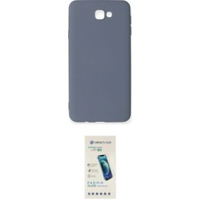 Marsilyan™- Galaxy J7 Prime Kılıf Ahenk Serisi - Şeffaf Pasifik Cam Ekran Koruyucu