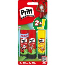 Pritt Stick Yapıştırıcı 2X22G + 20G (Neon Sarı)
