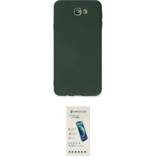 Marsilyan™- Galaxy J7 Prime Kılıf Ahenk Serisi - Şeffaf Pasifik Cam Ekran Koruyucu