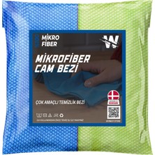 Mikrofiber Oto Cam Bezi 2'li Paket, Araba Pencere Temizlik Havlusu, Baklava Desenli Özel Kesim 50X7