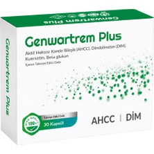 Genwartrem Plus, Aktif Heksoz Korele Bileşik (Ahcc), Diindolilmetan (Dım), Kuersetin, Beta Glukan  Içeren Takviye Edici Gıda