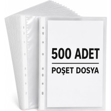 500 Adet A4 Şeffaf Dosya Föy Poşet Dosya